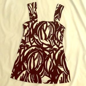 Black and white floral top